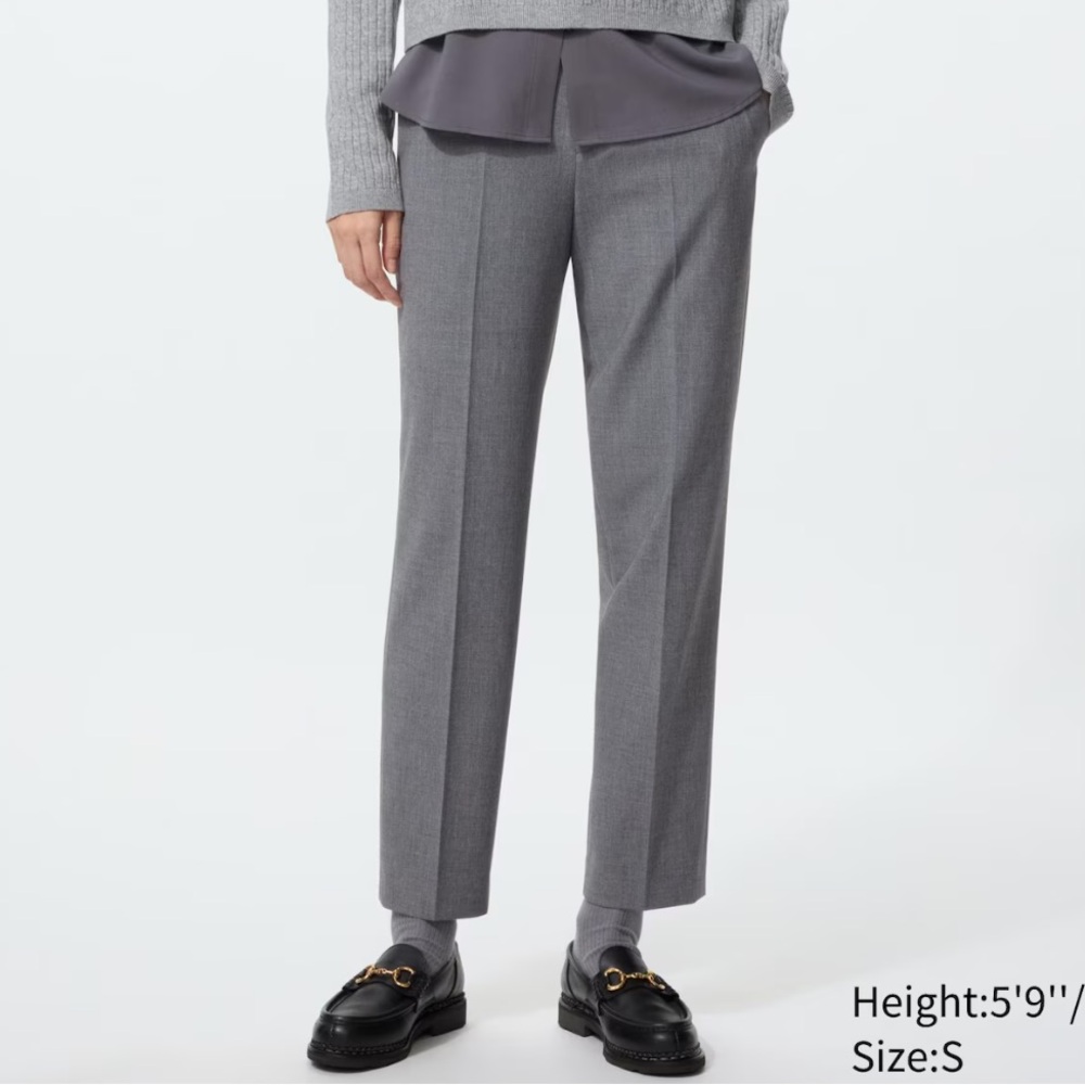 UNIQLO Smart Ankle Pants in 05 Gray size Small - worn once